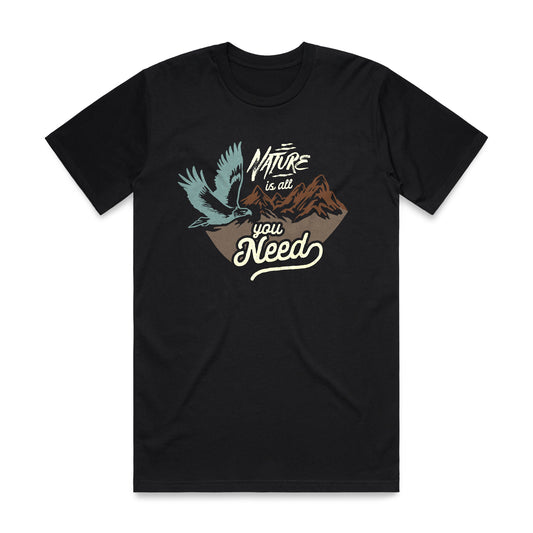 Nature is all you need - Black tee