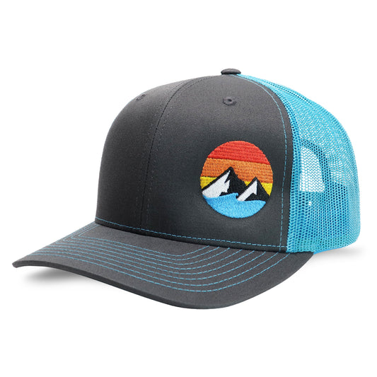 Explores The Outdoors - Trucker Hat Cyan